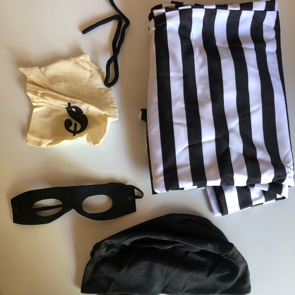 Adult Burglar Costume Size M/L 38-42 EUC - Picture 4 of 4